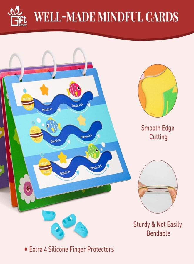 GiftAmaz Mindful Maze Boards, Calming Toys for Kids, Finger Path Breathing Boards, Calming Corner Items Kids Social Emotional Learning, Mindfulness Sensory Cardboard Birthday Toys Box for Kid 3+ - Image 5